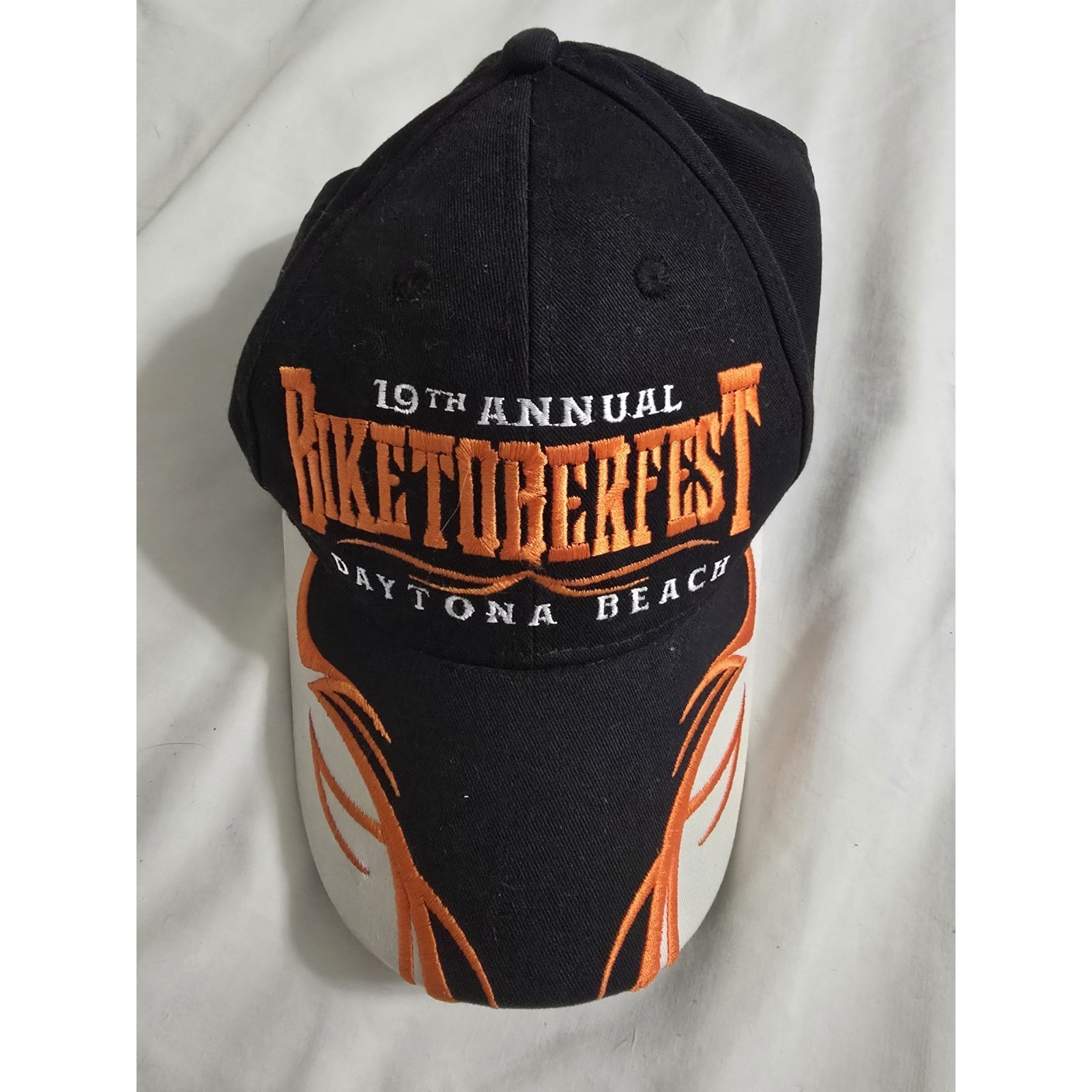 19th Annual Biketoberfest Hat 2011 Daytona Beach Black Embroidered Hat Cap 19th Annual Biketoberfest Hat 2011 Daytona Beach Black Embroidered Hat Cap